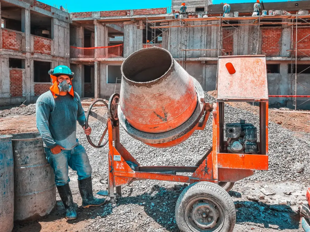 Technician with ground penetrating radar for Info-Excavation on a dense urban job site in Montreal